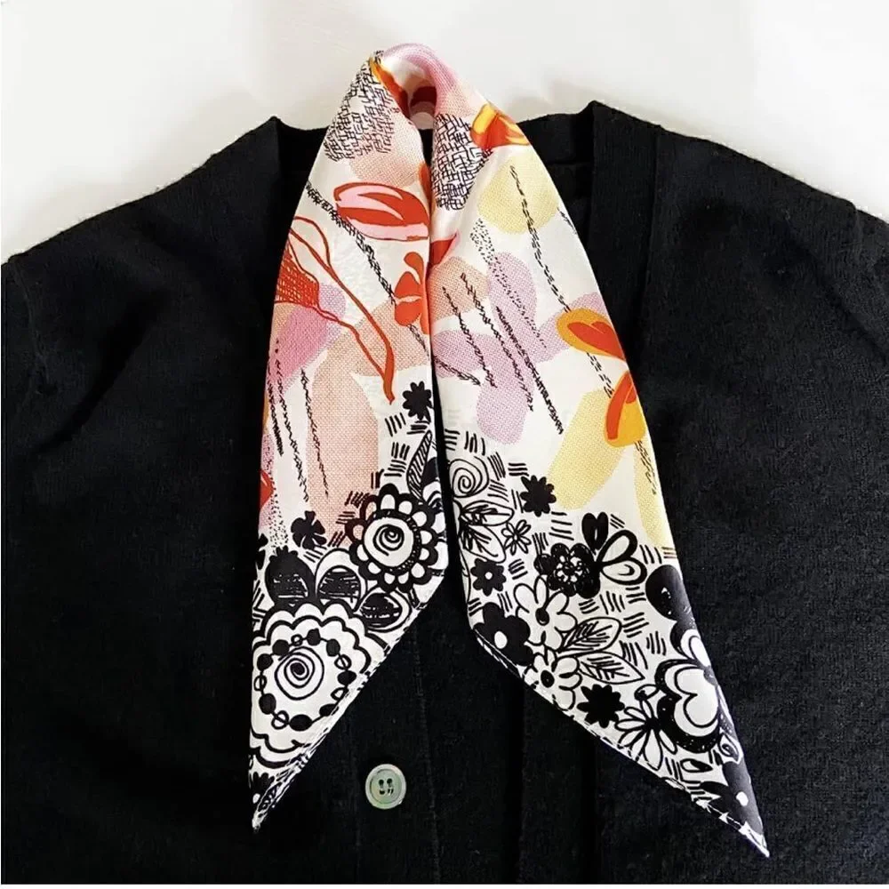 Funky floral Silk Scarf